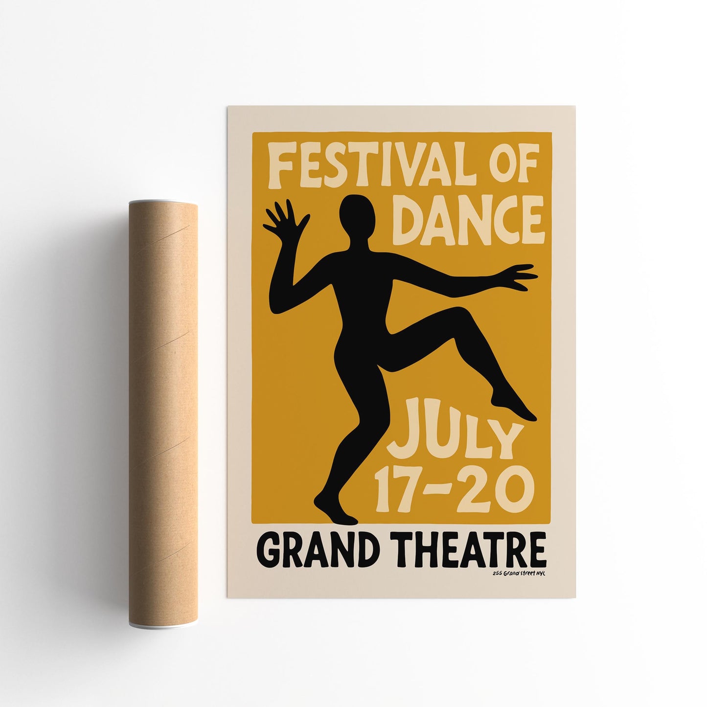 Dance Festival Retro Poster Print