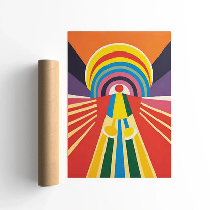 Colorful Abstract Aura Art Poster
