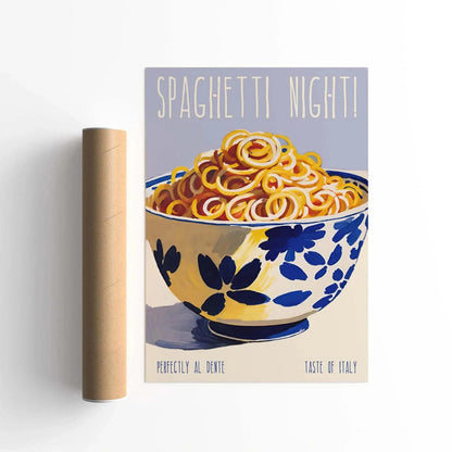 Spaghetti Night Poster Print
