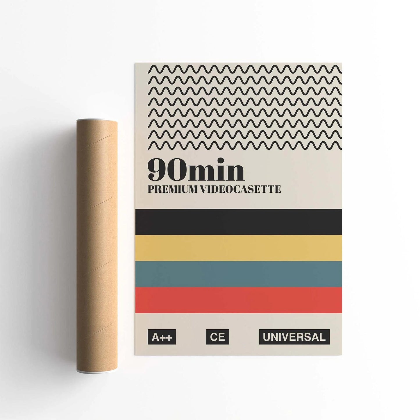 Retro Videocassette Poster Print