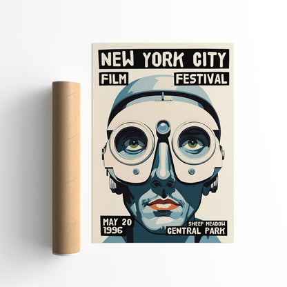 NYC Film Festival Robot Face Poster