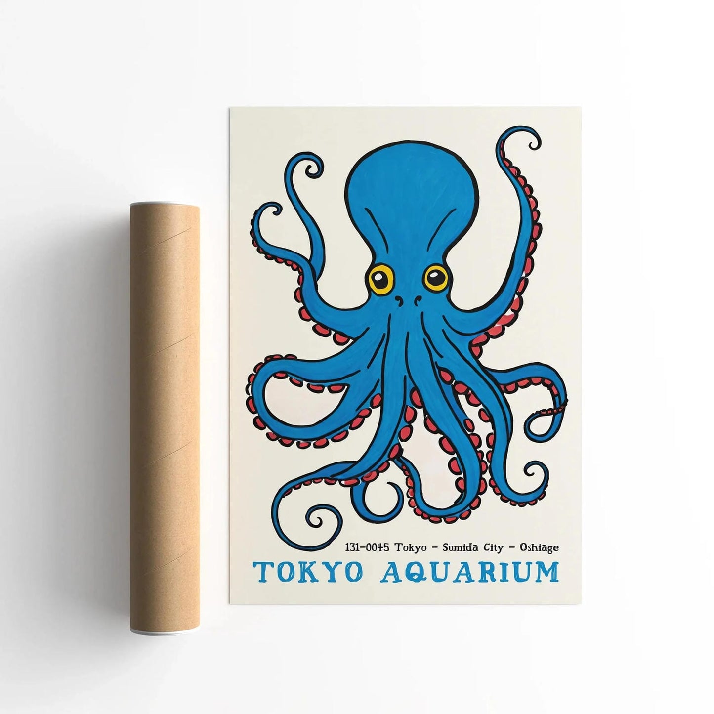 Tokyo Aquarium Octopus Poster