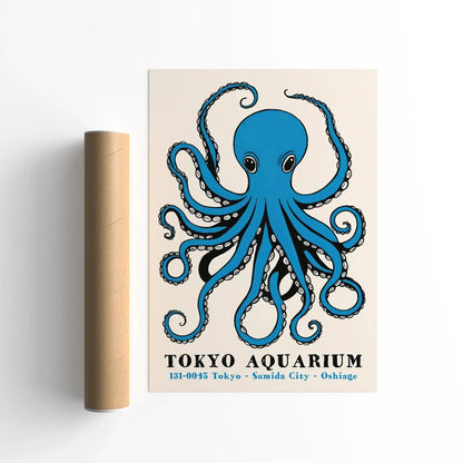 Tokyo Aquarium Octopus Poster