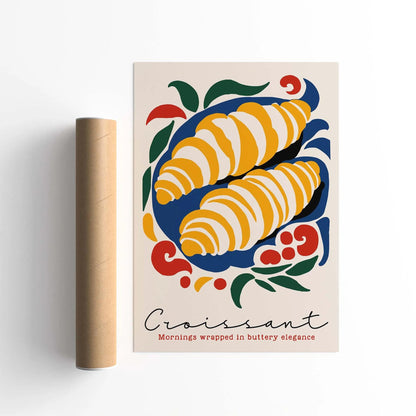 Croissant Morning Poster Print