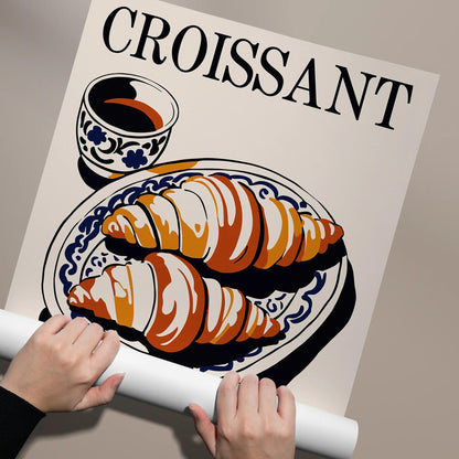 Croissant & Coffee: A Taste of France Poster