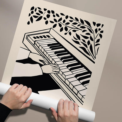 World Piano Day Art Poster