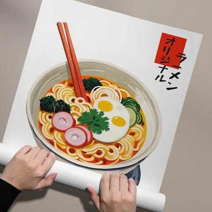 Original Japanese Ramen Noodles Poster