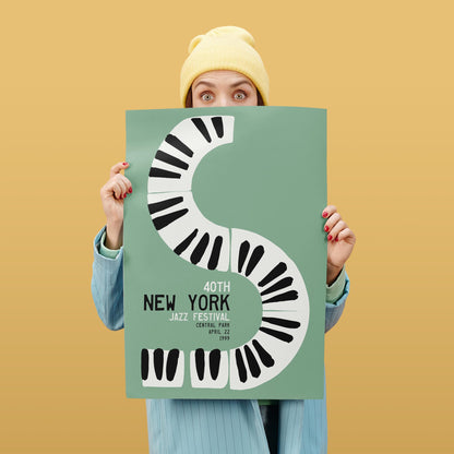 New York Jazz Festival Piano Art Print