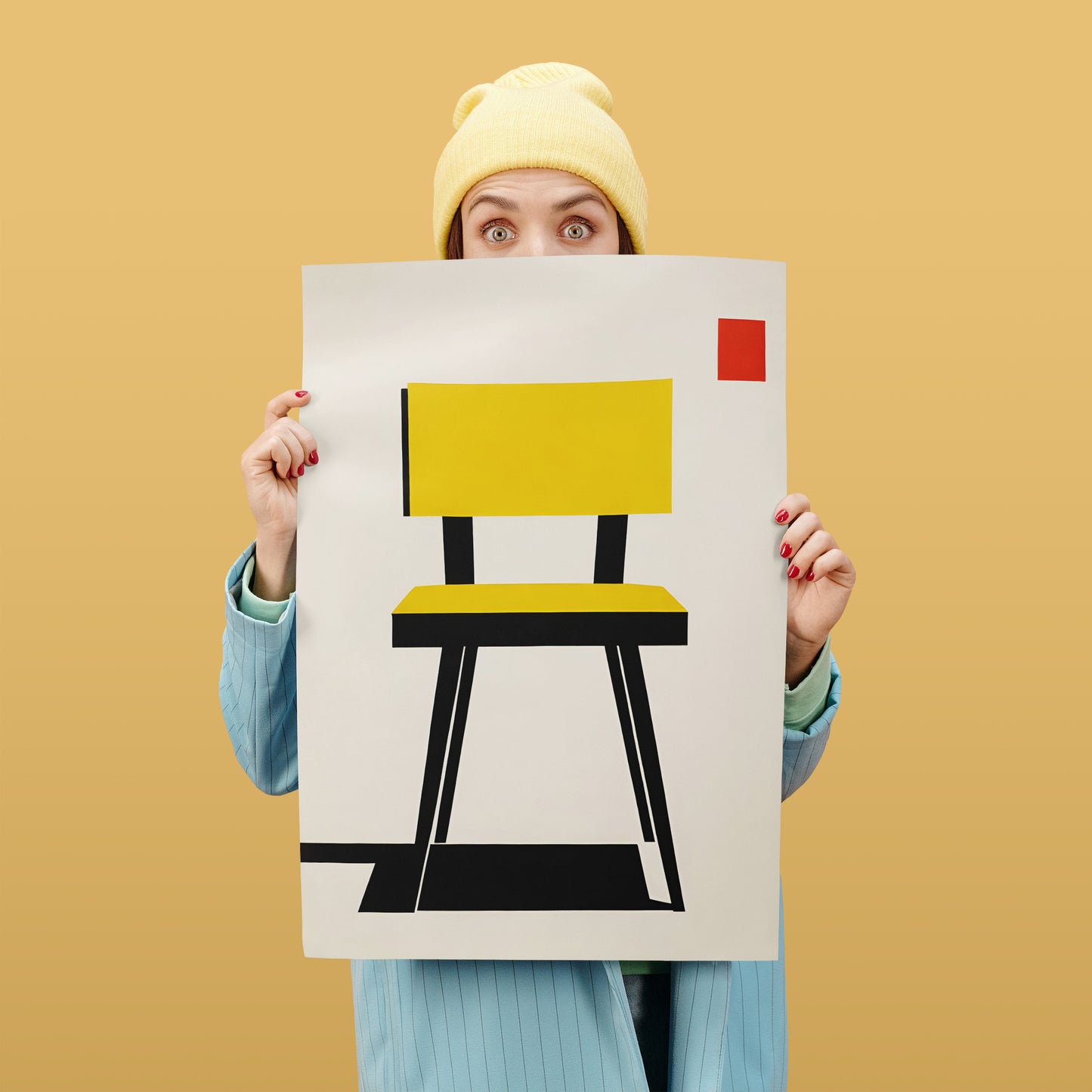 Minimalist Bauhaus Chair Poster