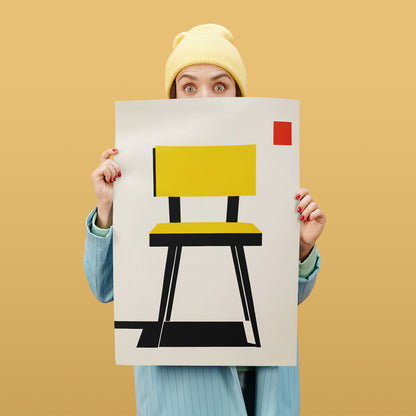 Minimalist Bauhaus Chair Poster