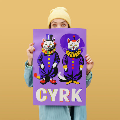 CYRK Polish Circus Cats Poster