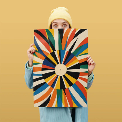 Color Burst Vinyl Poster