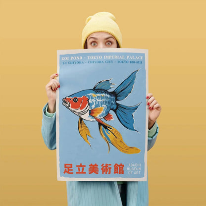 Tokyo Koi Pond Poster Print