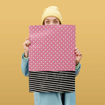 Playful Pink Dot Abstract Poster