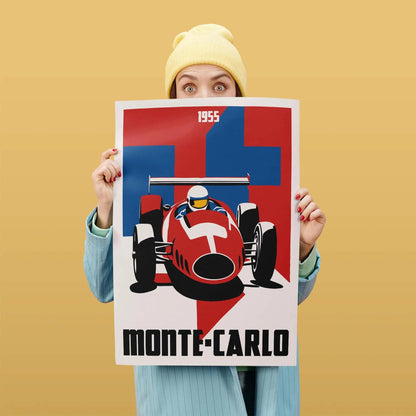 Monte Carlo Grand Prix 1955 Print
