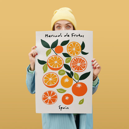 Mercado de Frutas Spain Poster