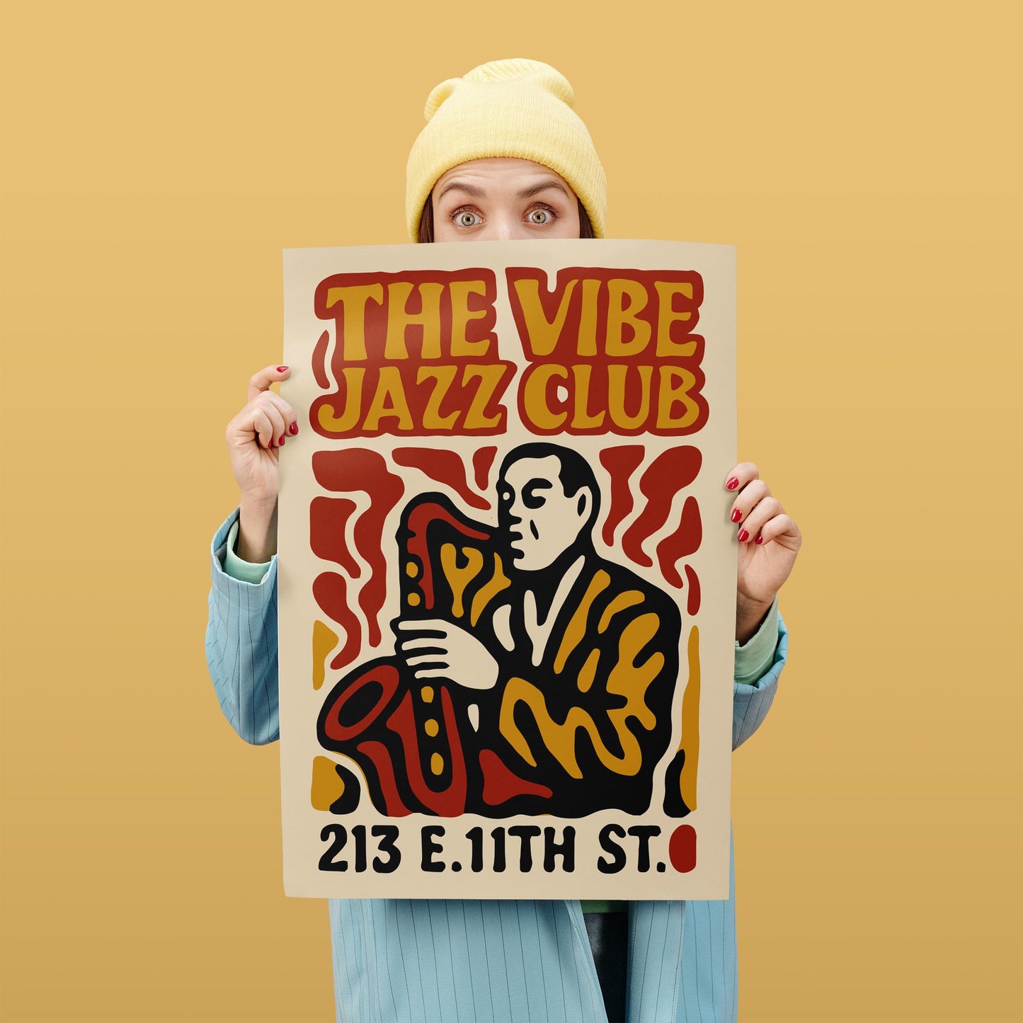 Jazz Club Sax Poster