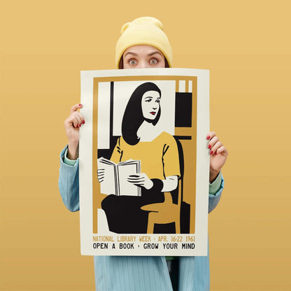 Open a Book Vintage Poster
