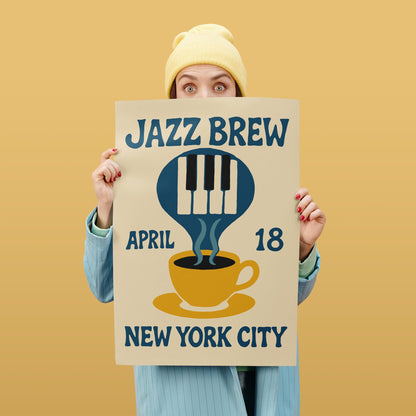 Jazz Brew Coffee Poster