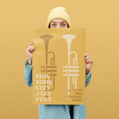 New York Jazz Music Poster Print