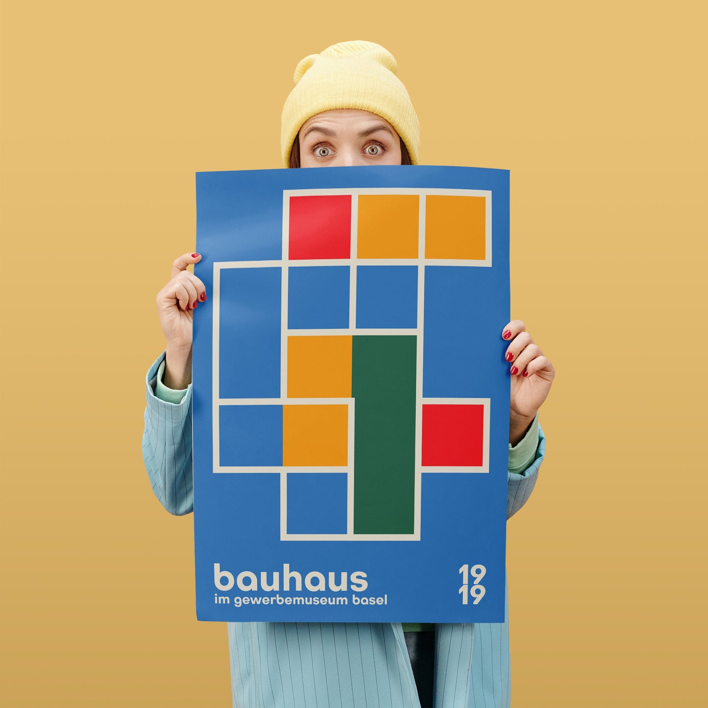 Bauhaus 1919 Blue Poster