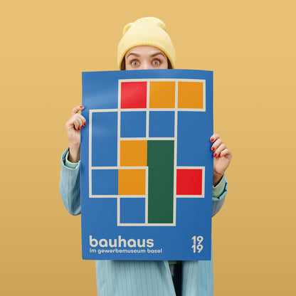 Bauhaus 1919 Blue Poster