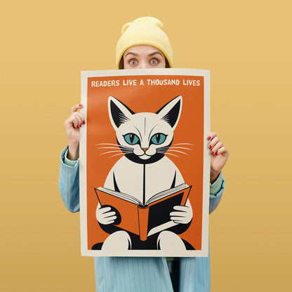 Readers Live a Thousand Lives Cat