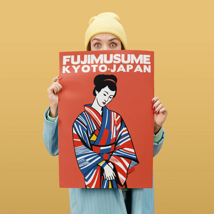 Fujimusume Kyoto Geisha Art Print