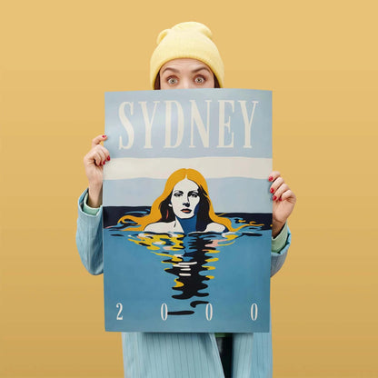 Sydney 2000 Swimmer Poster Print