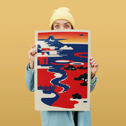 Japanese Landscape Wall Art Print