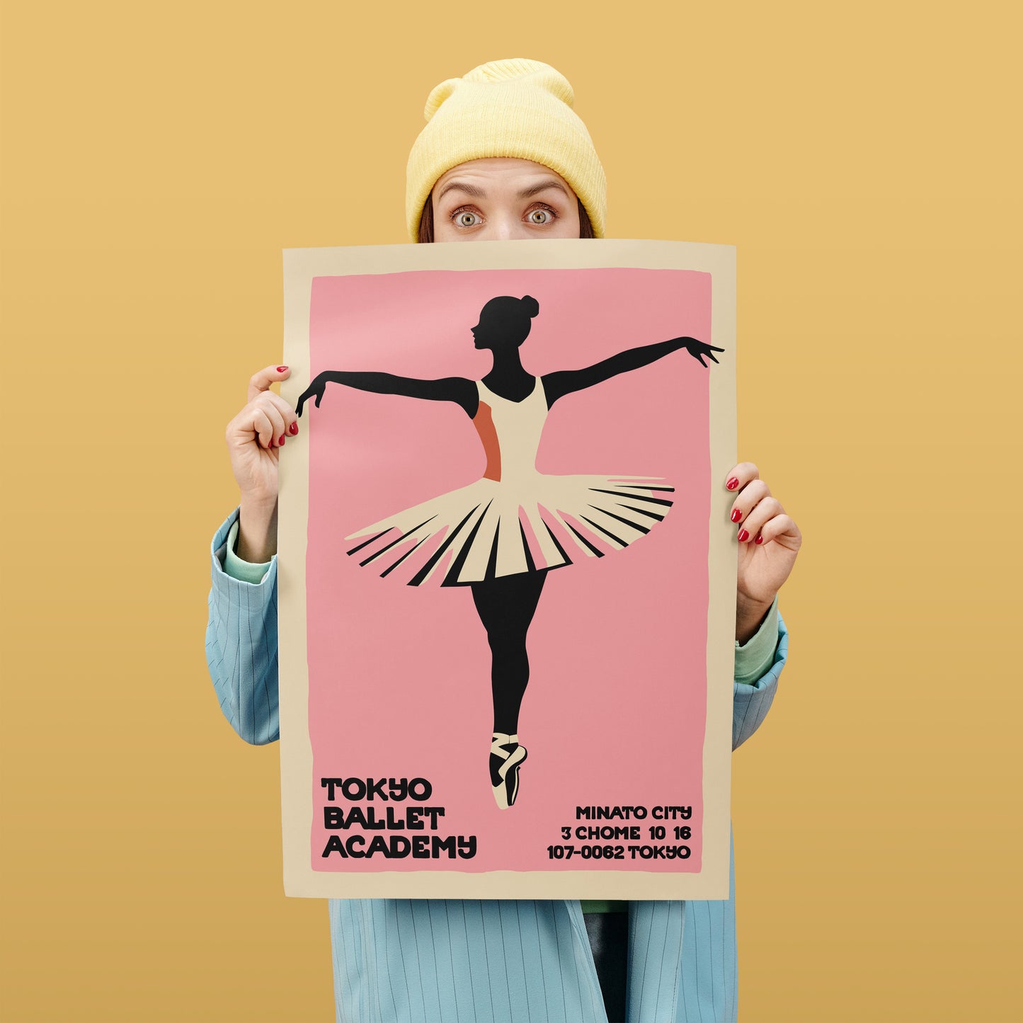 Tokyo Ballet Retro Poster Print