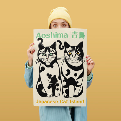 Aoshima Cat Island Poster