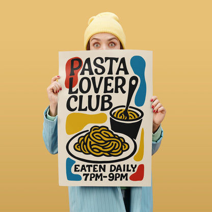 Pasta Lover Club Poster