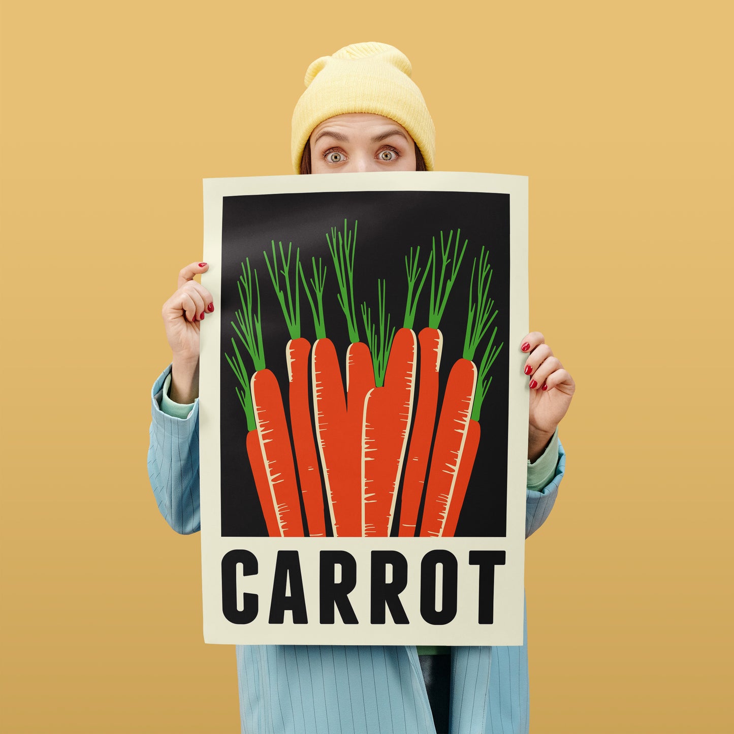 Minimalist Carrot Poster