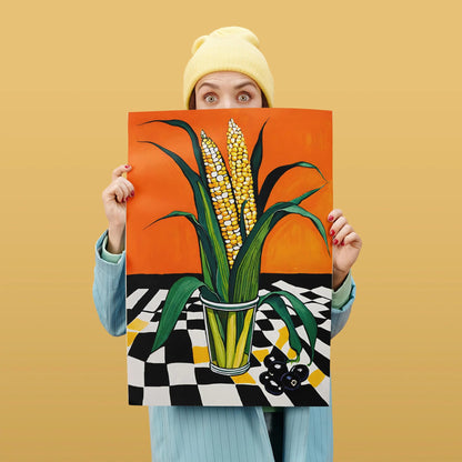 Corn & Olives Bold Kitchen Poster