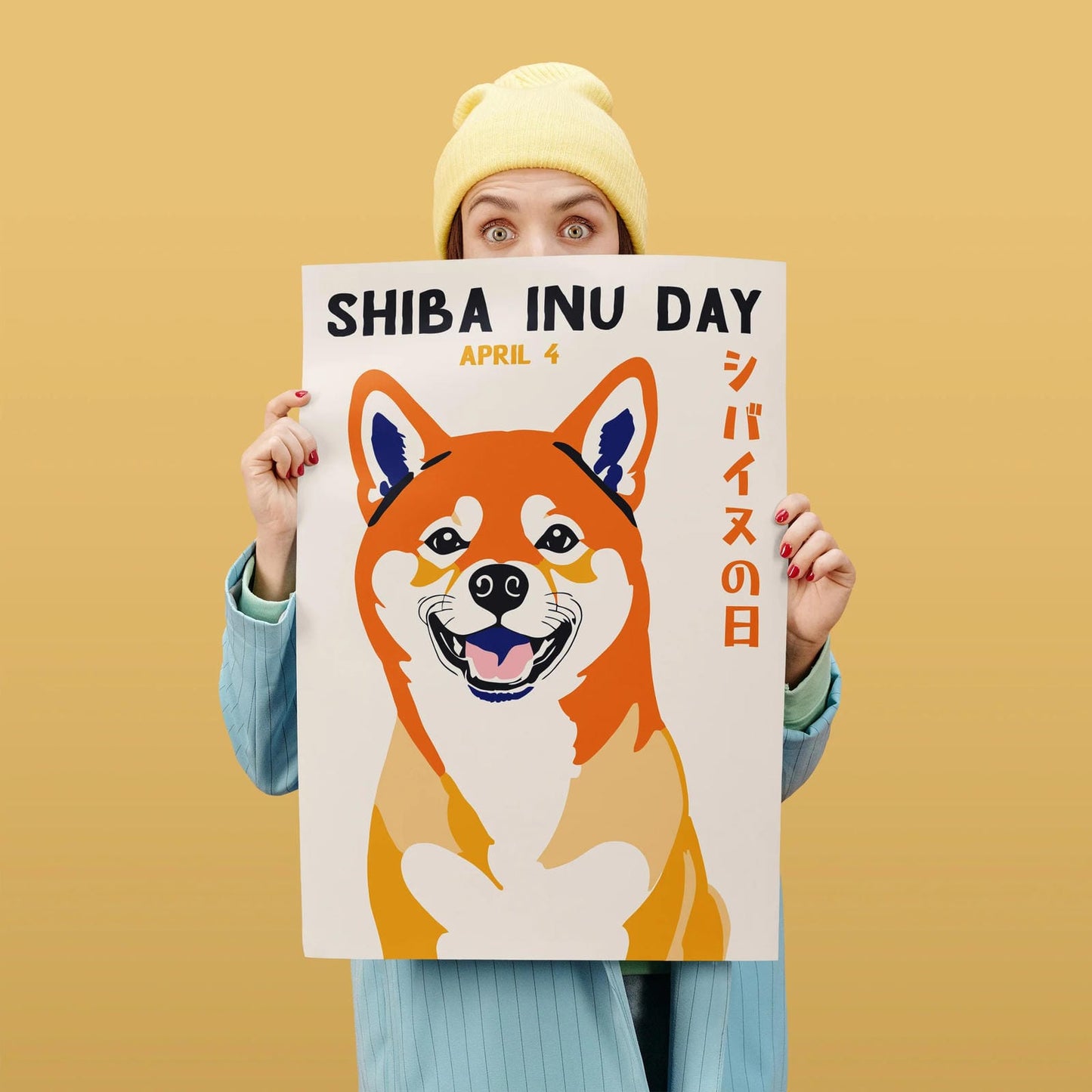 Shiba Inu Day Japanese Poster