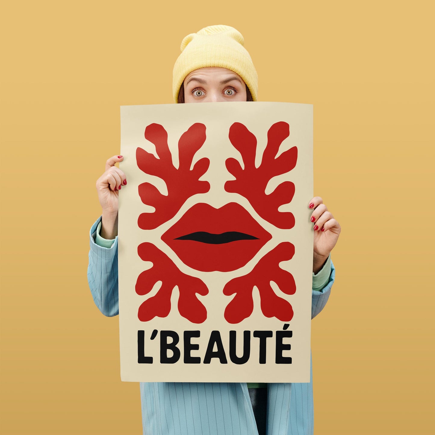 French Lips Art Print