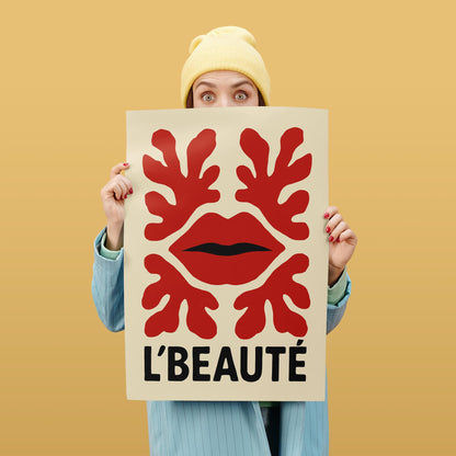 French Lips Art Print