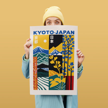 Kyoto Japan Travel Art Print Poster