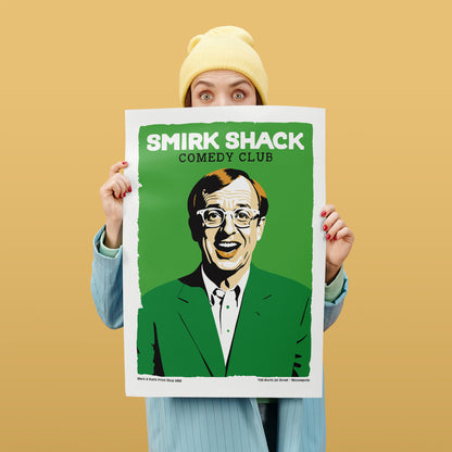 Smirk Shack Comedy Club Vintage Poster
