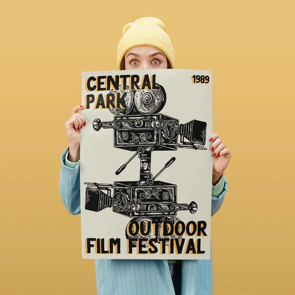 Retro Film Festival Art Print