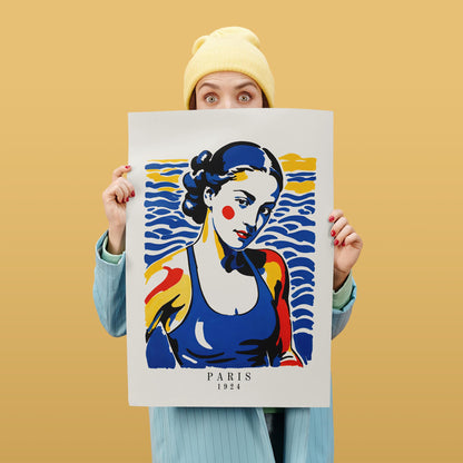 Paris 1924 Retro Poster