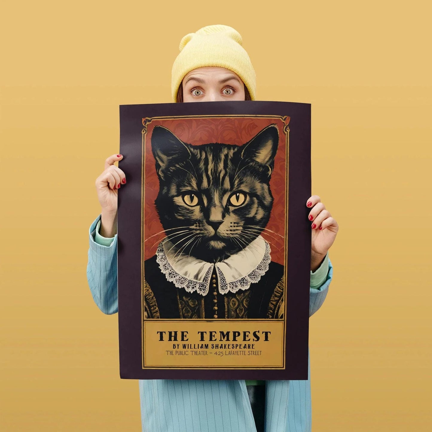 Shakespeare's Tempest Cat Portrait Poster