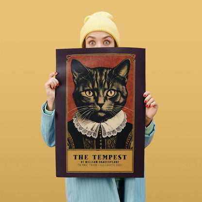 Shakespeare's Tempest Cat Portrait Poster