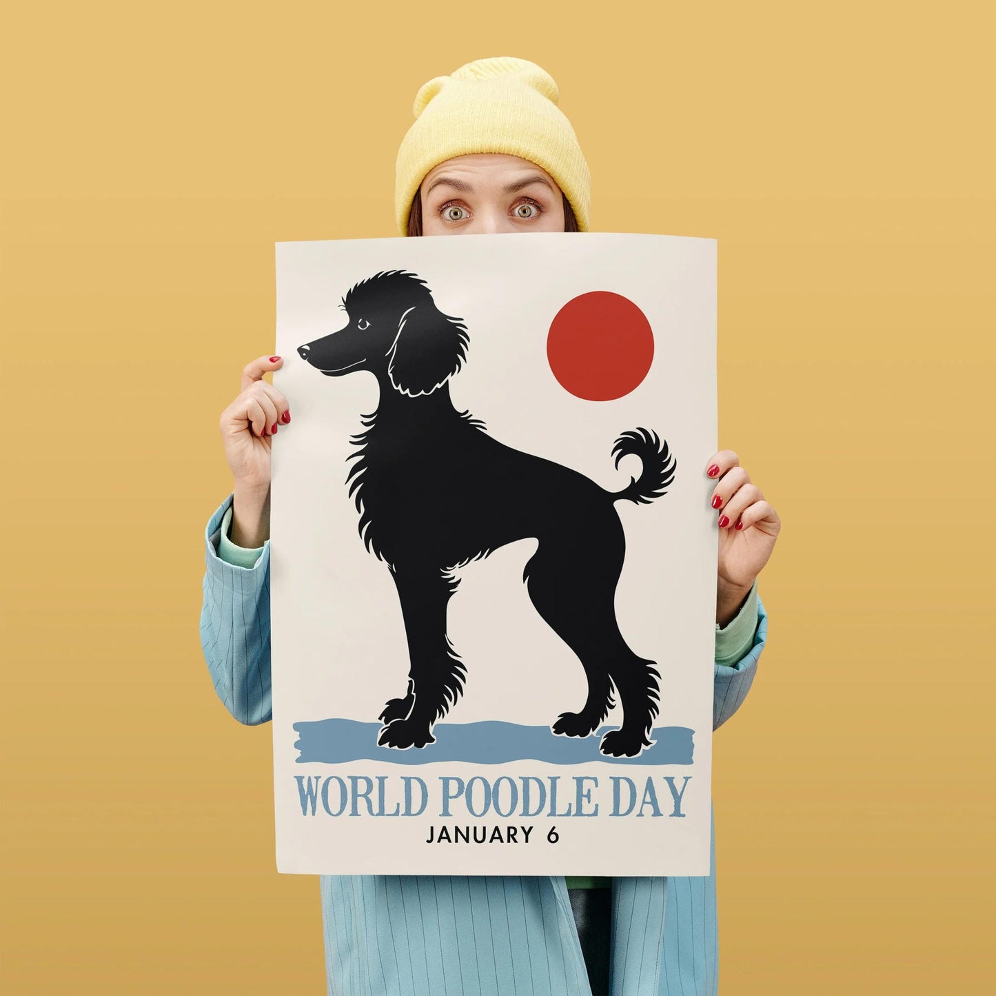 World Poodle Day Minimalist Art