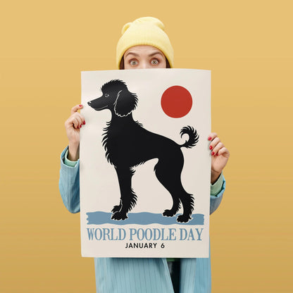 World Poodle Day Minimalist Art