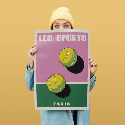 Les Sports Tennis Paris Wall Art