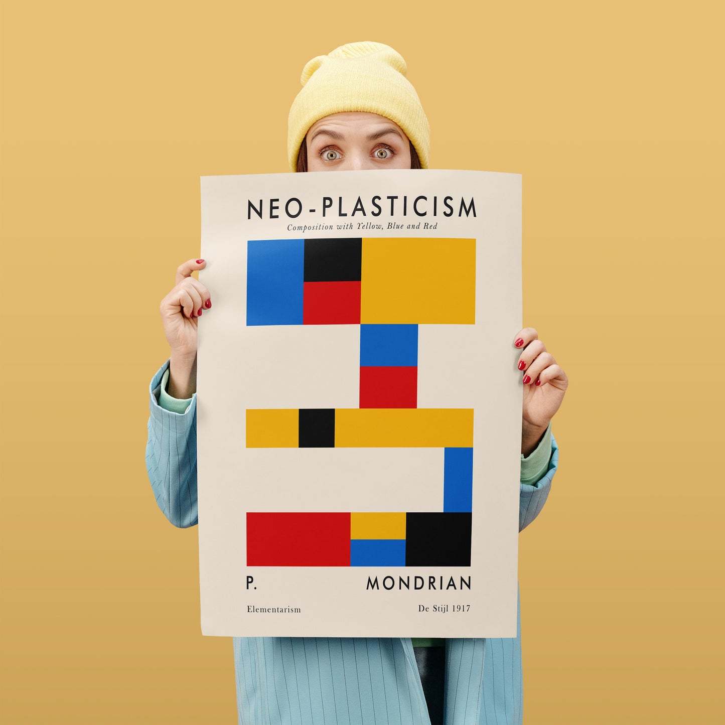 Mondrian Bauhaus Geometric Poster