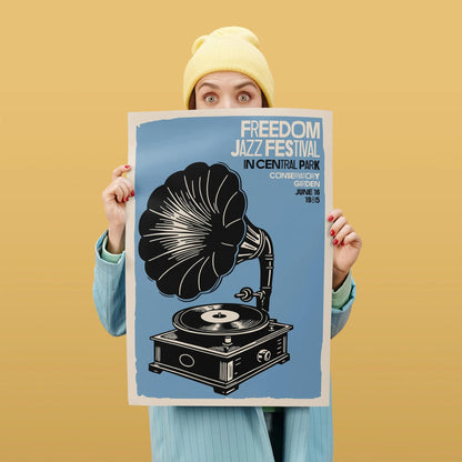 Freedom Jazz Festival 1985 Poster Print