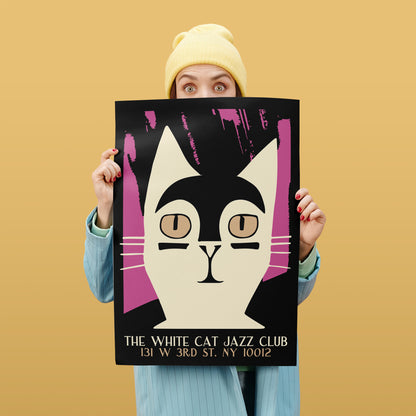 The White Cat Jazz Club Poster